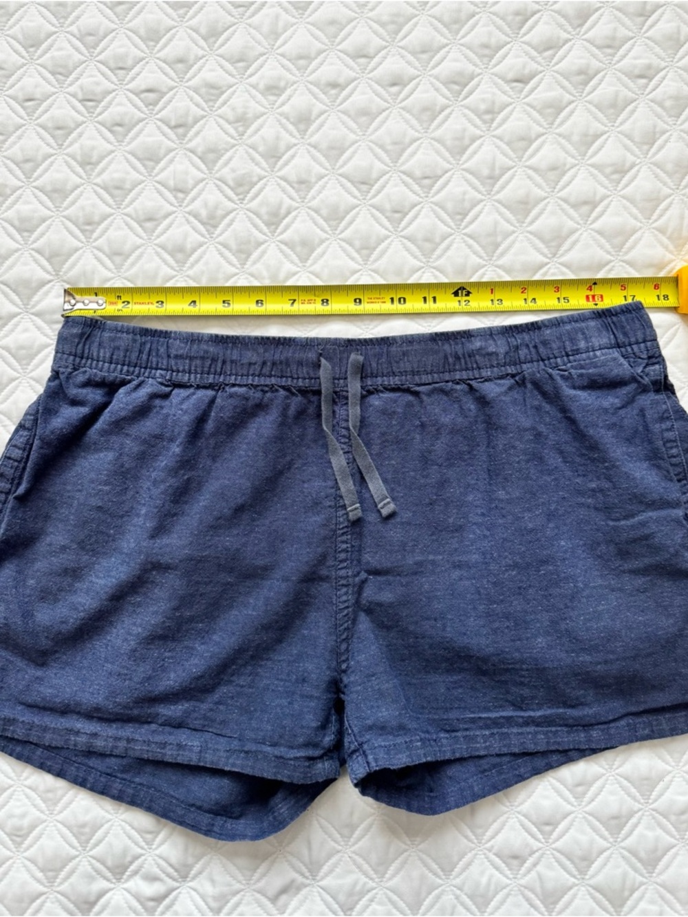 Patagonia Island Hemp Baggies Shorts 3" Pull On Woven Navy Blue Size Large - Picture 6 of 14